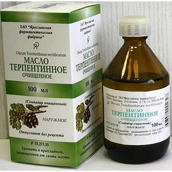ТЕРПЕНТИННОЕ МАСЛО (СКИПИДАР)  100 МЛ