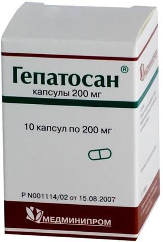 ГЕПАТОСАН 200 МГ №10 КАПС.