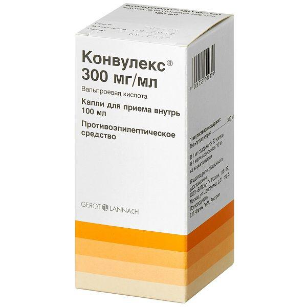 КОНВУЛЕКС 300 МГ/МЛ 100 МЛ КАП.