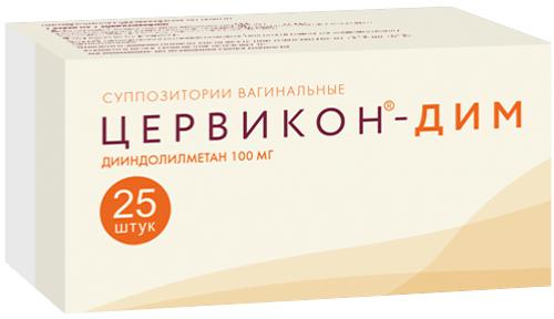 ЦЕРВИКОН-ДИМ СУПП.ВАГ. 100 МГ №25