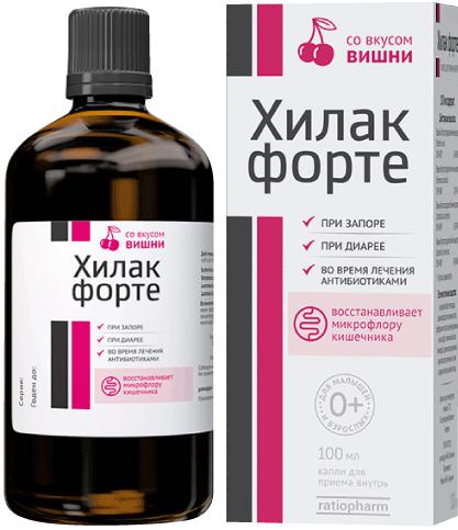 ХИЛАК ФОРТЕ 100 МЛ КАП./ВИШНЯ/
