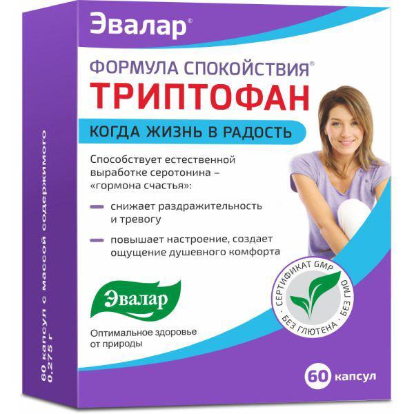 ФОРМУЛА СПОКОЙСТВИЯ ТРИПТОФАН №60 КАПС.