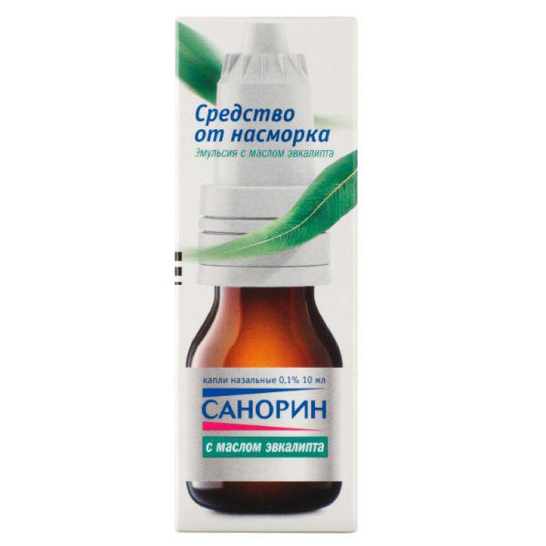 САНОРИН 0.1% 10 МЛ СПРЕЙ /МЕНТОЛ,ЭВКАЛИПТ/