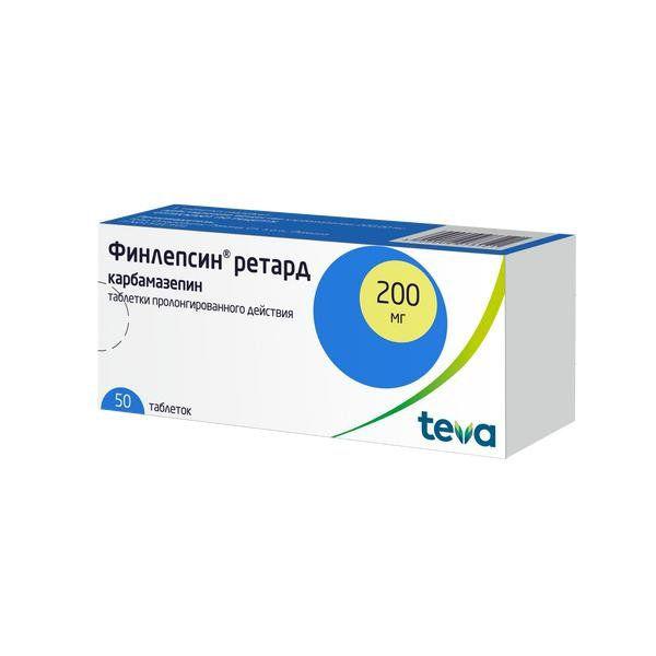 ФИНЛЕПСИН РЕТАРД 200 МГ №50 ТБ.
