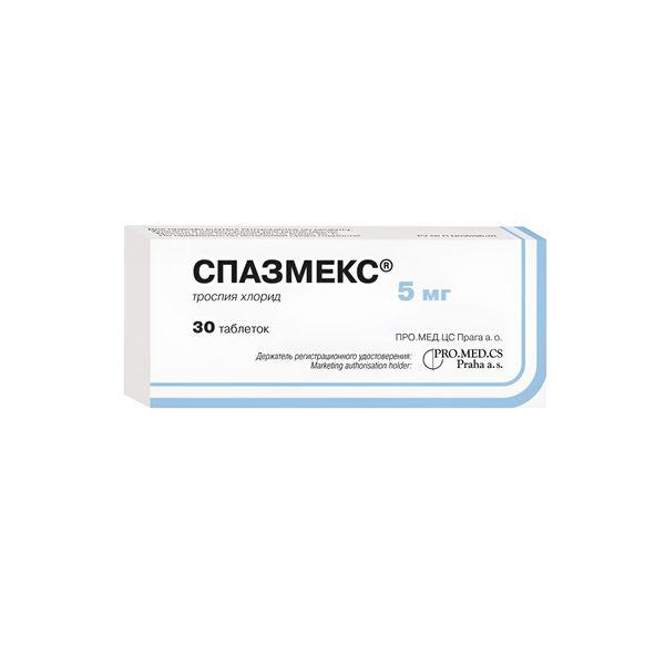 СПАЗМЕКС 5 МГ №30 ТБ.П/О