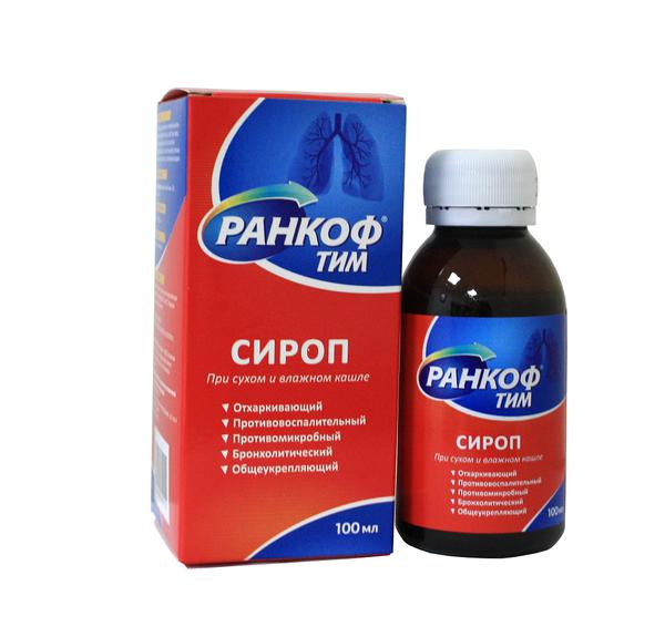 РАНКОФ ТИМ СИРОП ОТ КАШЛЯ 100 МЛ