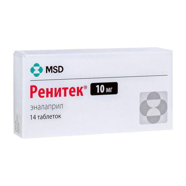 РЕНИТЕК 10 МГ №14 ТБ.