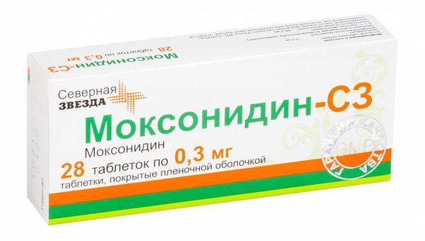 МОКСОНИДИН-СЗ 0.3 МГ №28 ТБ.П/О