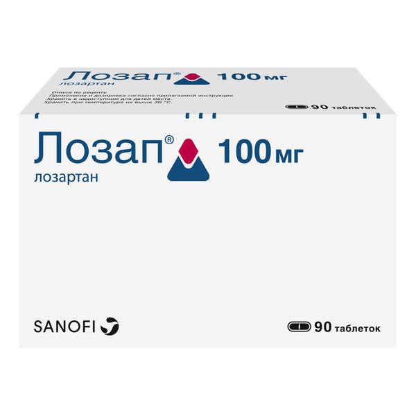 ЛОЗАП 100 МГ №90 ТБ.П/О