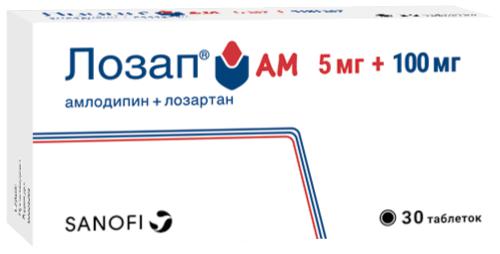 ЛОЗАП АМ 5 МГ+100 МГ №30 ТБ.П/О
