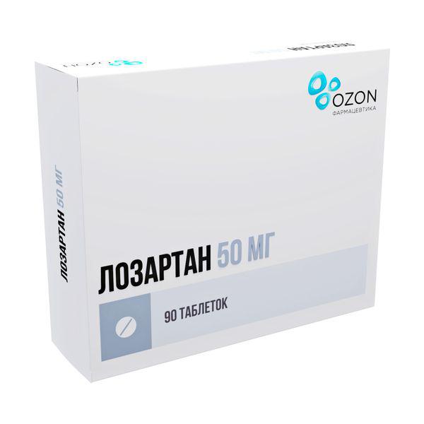 ЛОЗАРТАН 50 МГ №90 ТБ.П/О /ОЗОН/