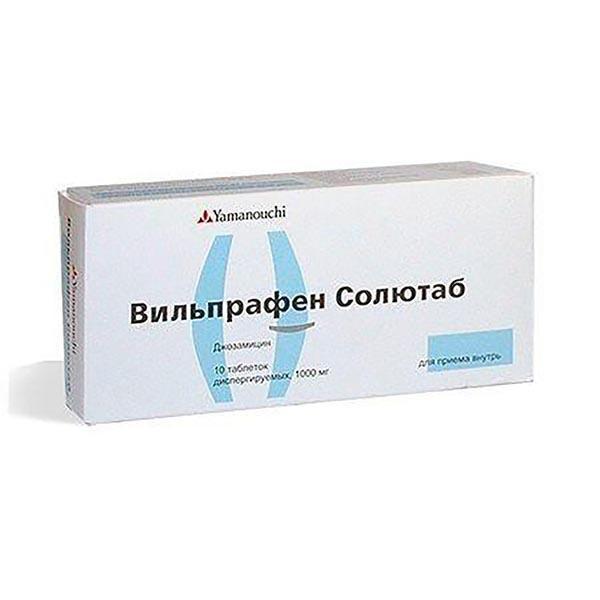 ВИЛЬПРАФЕН СОЛЮТАБ 1000 МГ №10 ДИСП.ТБ.