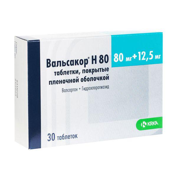 ВАЛЬСАКОР Н 80 80МГ+12.5МГ №30 ТБ.П/О