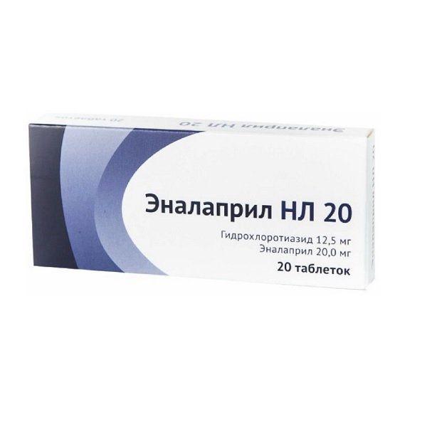 ЭНАЛАПРИЛ НЛ 12,5+20 МГ №20 ТБ./ОЗОН/