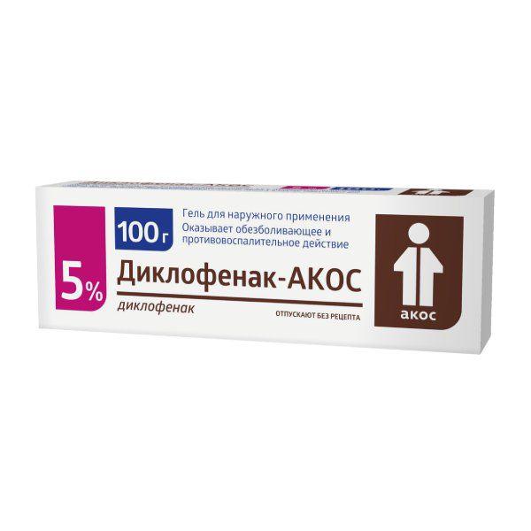 ДИКЛОФЕНАК 5% 100.0 ГЕЛЬ/СИНТЕЗ/