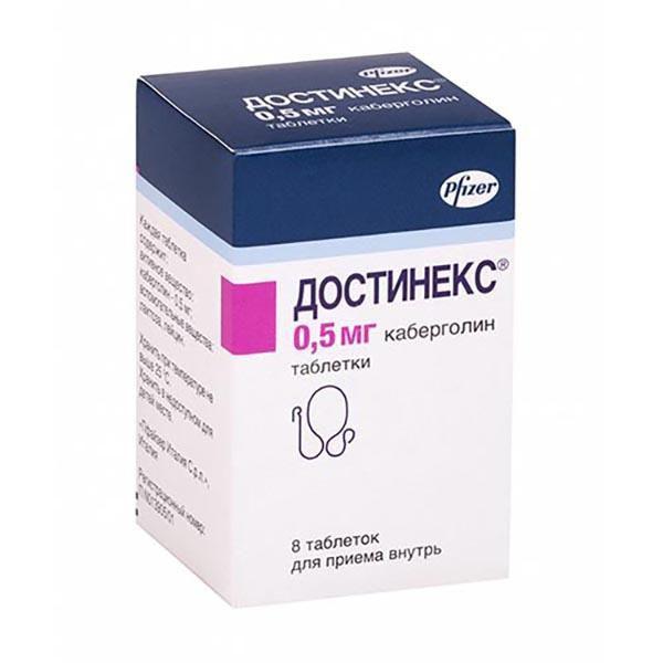 ДОСТИНЕКС 0.5 МГ №8 ТБ.