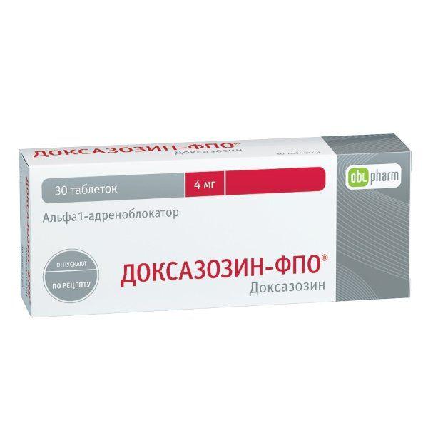 ДОКСАЗОЗИН 4 МГ №30 ТБ.
