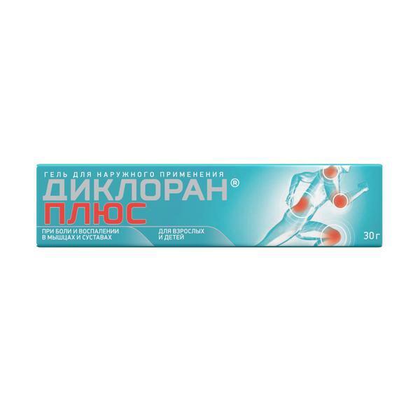 ДИКЛОРАН ПЛЮС 30,0 ГЕЛЬ
