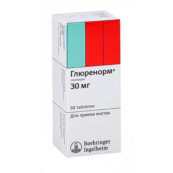 ГЛЮРЕНОРМ 30 МГ №60 ТБ.