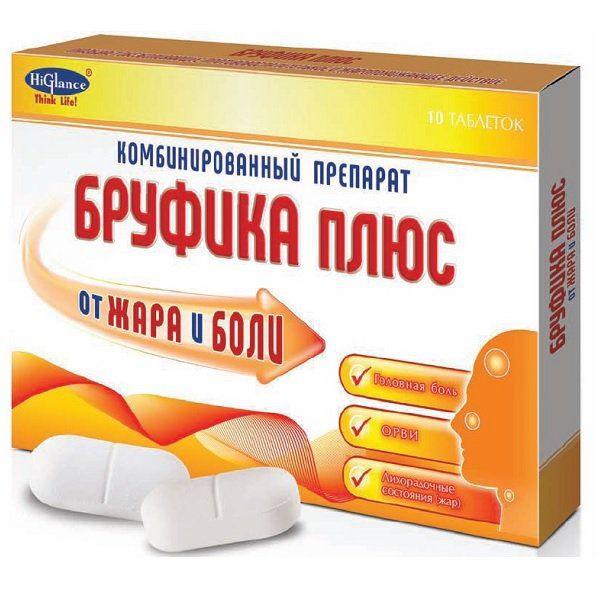 БРУФИКА ПЛЮС 400МГ+325МГ №10 ТАБ.