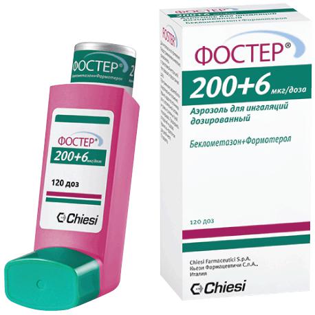 ФОСТЕР 200+6 МКГ/ДОЗА 120 ДОЗ АЭР