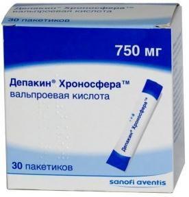 ДЕПАКИН ХРОНОСФЕРА 750 МГ №30 ПАК.ГРАН.ПРОЛОНГ.