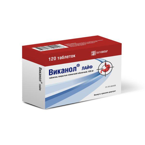 ВИКАНОЛ ЛАЙФ 120 МГ №120 ТБ.П/О