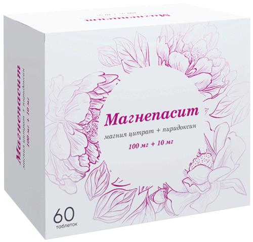 МАГНЕПАСИТ 100МГ+10МГ №60 ТБ.П/О