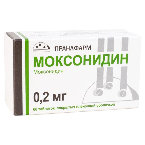 МОКСОНИДИН 0.2 МГ №60 ТБ.П/О /ПРАНА/