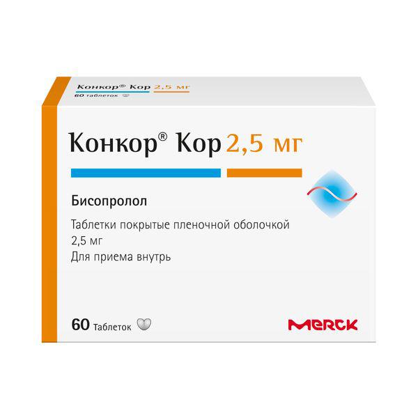 КОНКОР КОР 2,5 МГ №60 ТБ.П/О