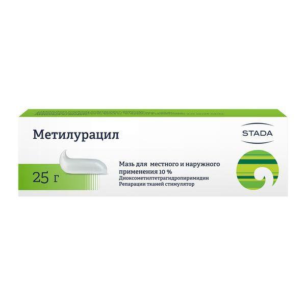 МЕТИЛУРАЦИЛ 10% 25.0 МАЗЬ/УСОЛ.-СИБ/