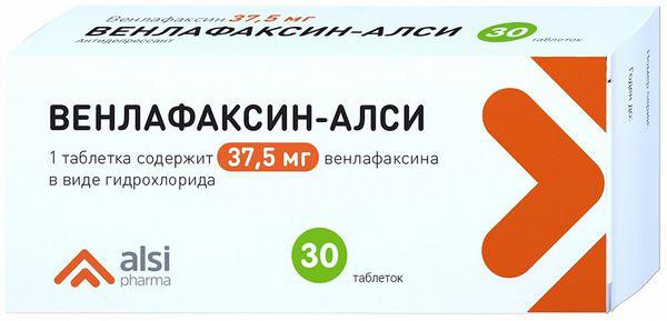 ВЕНЛАФАКСИН-АЛСИ 37,5МГ №30 ТБ