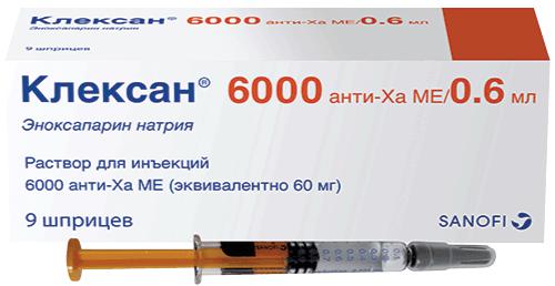 КЛЕКСАН 6000 АНТИ-ХА МЕ/0.6 МЛ №9 Р-Р Д/ИН.ШПРИЦ