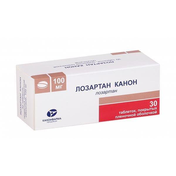 ЛОЗАРТАН КАНОН 100 МГ №90 ТБ.П/О