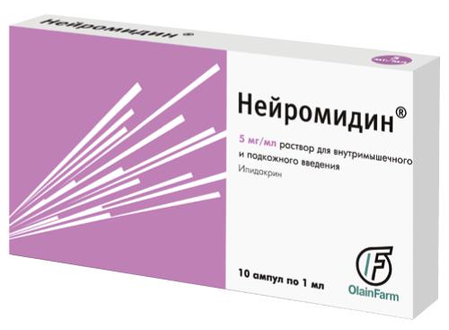 НЕЙРОМИДИН 5 МГ/МЛ №10 В/М,П/К