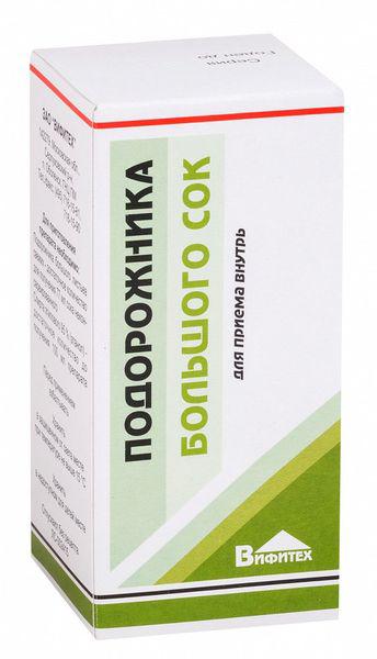 ПОДОРОЖНИК СОК 100 МЛ