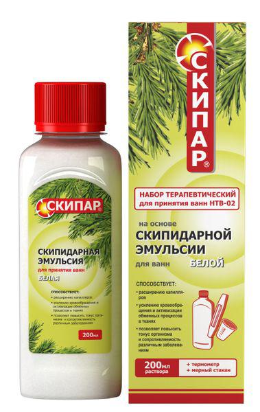 СКИПАР ЭМУЛЬСИЯ БЕЛАЯ Д/ВАНН 200 МЛ НАБОР/НТВ-02