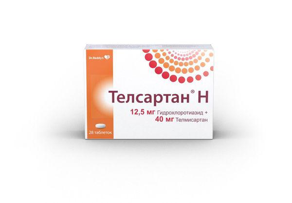 ТЕЛСАРТАН Н 12,5 МГ+ 40 МГ №28 ТБ.