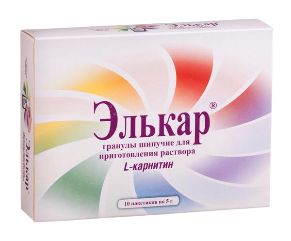 ЭЛЬКАР 1000МГ/5,0 N10 ПАК.ГРАН.Д/ПРИГ.Р-РА Д/ПРИЕМА ВНУТРЬ