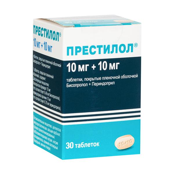ПРЕСТИЛОЛ 10 МГ+10 МГ №30 ТБ.П/О