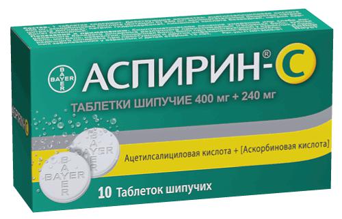 АСПИРИН БАЙЕР С ВИТ.С №10 ТБ.ШИП.