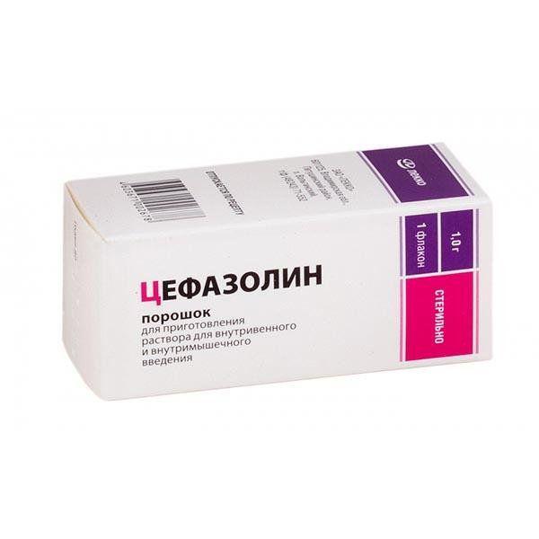 ЦЕФАЗОЛИН 1.0  ПОР. Д/ПРИГ. Р-РА В/В, В/М /ЛЕККО/