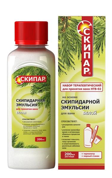 СКИПАР ЭМУЛЬСИЯ БЕЛАЯ Д/ВАНН 200 МЛ НАБОР/НТВ-02