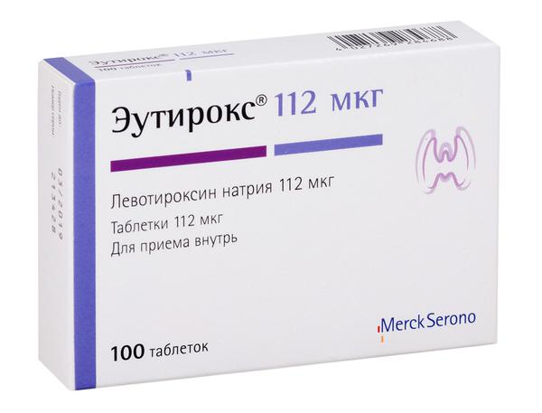 ЭУТИРОКС 112 МКГ №100 ТБ.