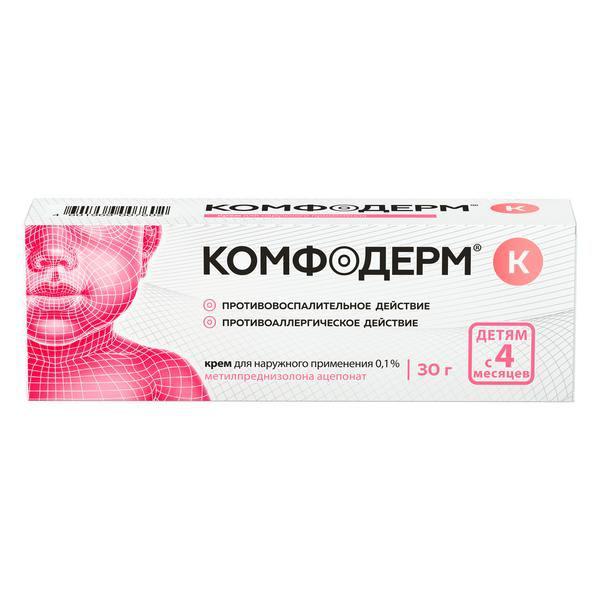 КОМФОДЕРМ К 0,1% 30,0 КРЕМ