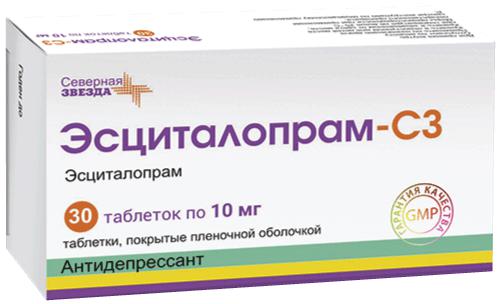 ЭСЦИТАЛОПРАМ-СЗ 10 МГ №30 ТБ.П/О