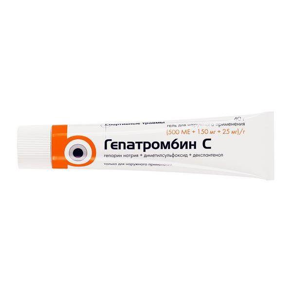 ГЕПАТРОМБИН С 500МЕ+150МГ+25МГ 40.0 ГЕЛЬ