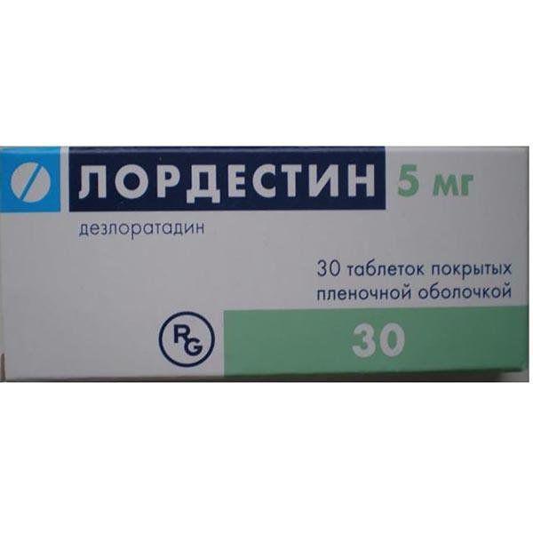 ЛОРДЕСТИН 5 МГ №30 ТБ.П/О