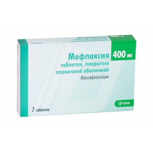 МОФЛАКСИЯ 400 МГ №7 ТБ.П/О