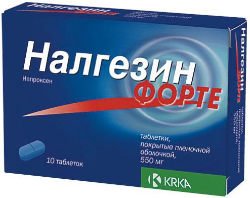 НАЛГЕЗИН ФОРТЕ 550 МГ №10 ТБ.П/О